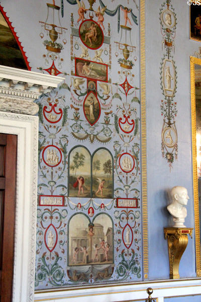 Wall decoration in Long Gallery at Castletown House. Ireland.