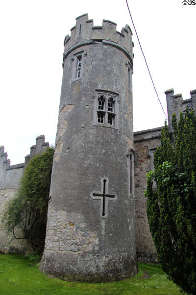 Round tower at Howth Castle. Howth, Ireland.