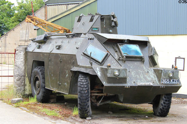 Timoney armored vehicle used by Irish Defense Forces at National Transport Museum. Howth, Ireland.
