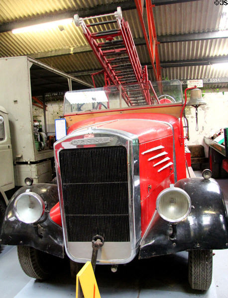 Dennis pumper fire truck (1942) at National Transport Museum. Howth, Ireland.