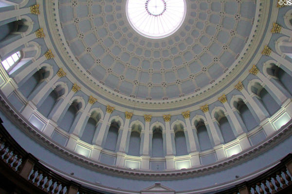 Dome over entrance hall at National Museum of Ireland Archaeology. Dublin, Ireland.
