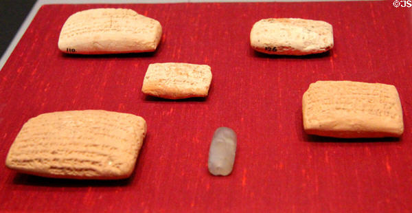 Cuneiform manuscript describing ritual (626-539 BCE) from Iraq at Chester Beatty Library. Dublin, Ireland.