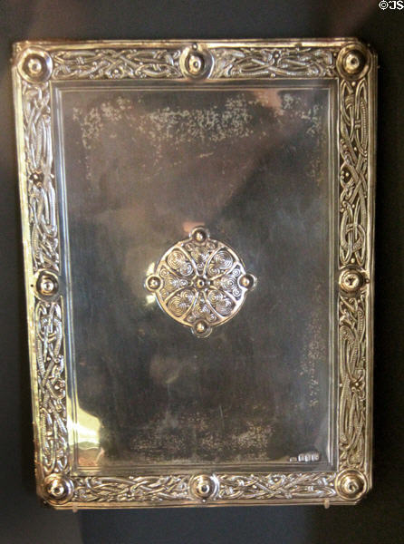 Neo-Celtic silver book cover (1913) by Thomas Weir of Dublin at National Museum Decorative Arts & History. Dublin, Ireland.