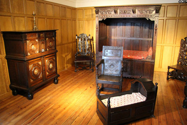 17th C furniture mostly English at National Museum Decorative Arts & History. Dublin, Ireland.