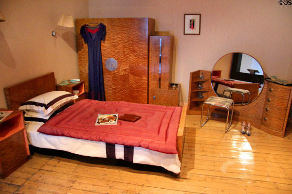 Bedroom furniture (1930-3) by Frederick MacManus at National Museum Decorative Arts & History. Dublin, Ireland.