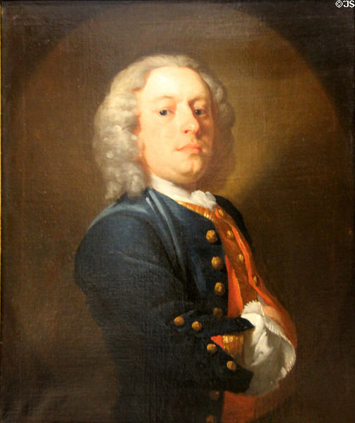 Self-portrait (c1730) by James Latham at National Gallery of Ireland. Dublin, Ireland.