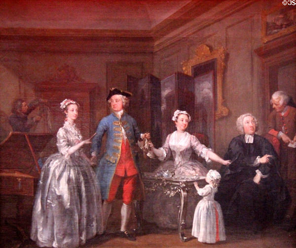 Thomas Western Family painting (1738) by William Hogarth at National Gallery of Ireland. Dublin, Ireland.