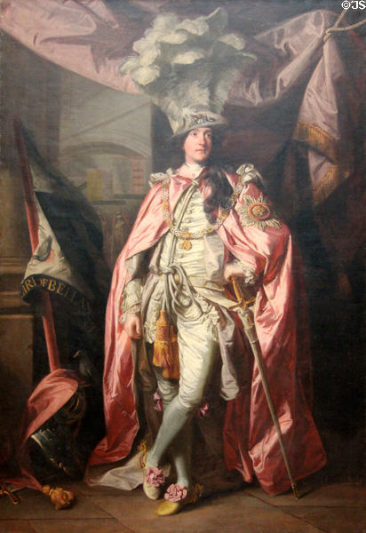 Charles Coote, 1st Earl of Bellamont (1738-1800) portrait (1773-4) by Joshua Reynolds at National Gallery of Ireland. Dublin, Ireland.