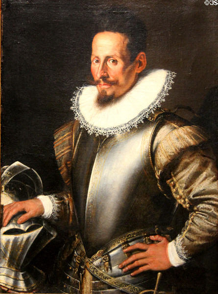 Portrait of Gentleman in Armor (late 1590s) by Lavinia Fontana at National Gallery of Ireland. Dublin, Ireland.