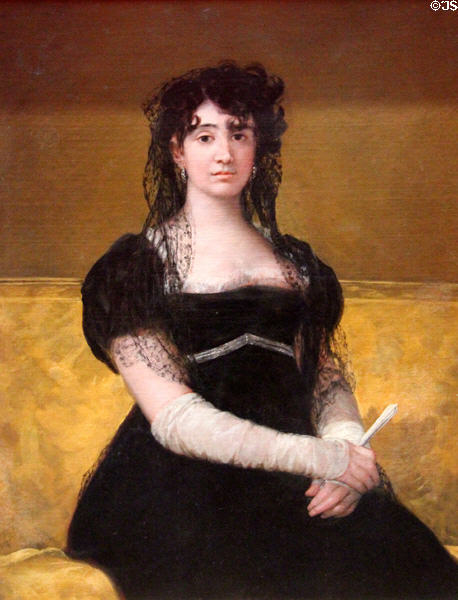 Doña Antonia Zárate portrait (c1805) by Francisco de Goya at National Gallery of Ireland. Dublin, Ireland.