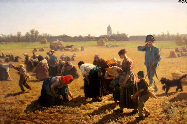 The Gleaners painting (1854) by Jules Breton at National Gallery of Ireland. Dublin, Ireland.