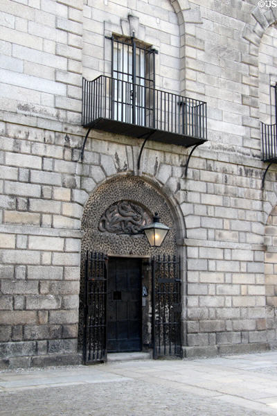 Entrance at Kilmainham Gaol. Dublin, Ireland.