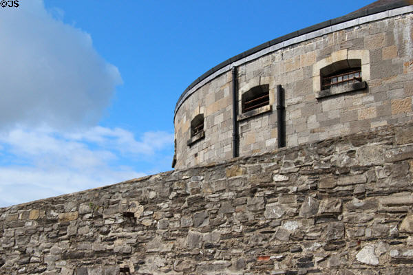 Exterior walls at Kilmainham Gaol. Dublin, Ireland.