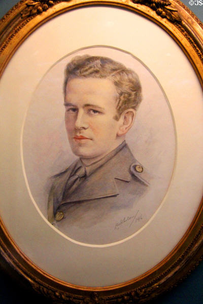 Portrait of Seán MacEntee (1892-1956) imprisoned in England after the Easter Rising at Kilmainham Gaol Museum. Dublin, Ireland.