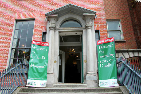 Entrance to Little Museum of Dublin. Dublin, Ireland.