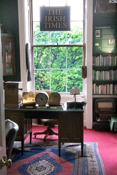 Irish Times newspaper editor's office at Little Museum of Dublin. Dublin, Ireland.