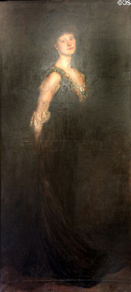 Countess Constance Markievicz portrait (1901) by Boleslaw von Szankowski of Paris at Aras an Uachtarain. Dublin, Ireland.