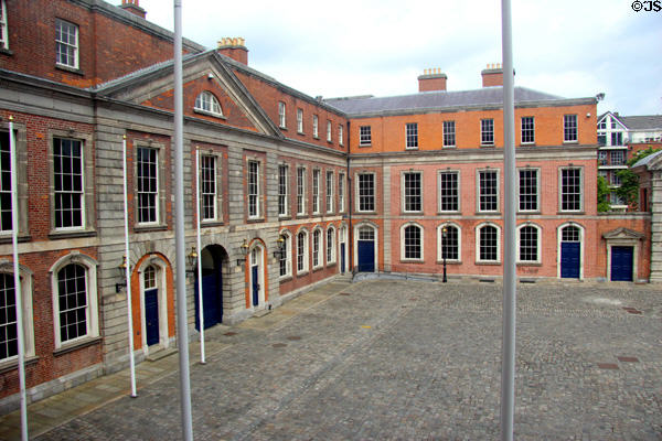 Conference center & offices on Upper Castle Yard at Dublin Castle. Dublin, Ireland.