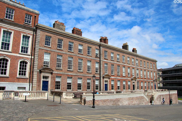 Offices on Lower Castle Yard at Dublin Castle. Dublin, Ireland.