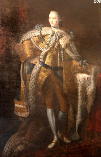Portrait of King George III at Dublin Castle. Dublin, Ireland.