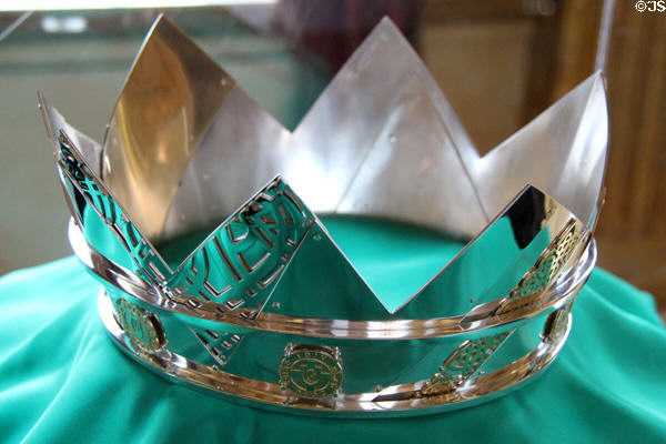 Brian Boru Millennium Crown (2014) made to mark 1014 death of Irish King who defeated the Vikings at Dublin Castle. Dublin, Ireland.