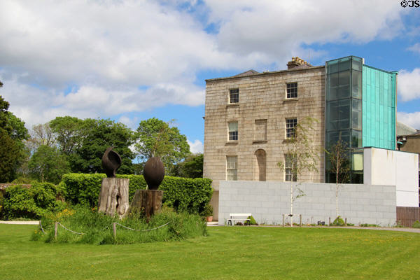 Side view of at Pearse Museum with modern functional additions. Dublin, Ireland.