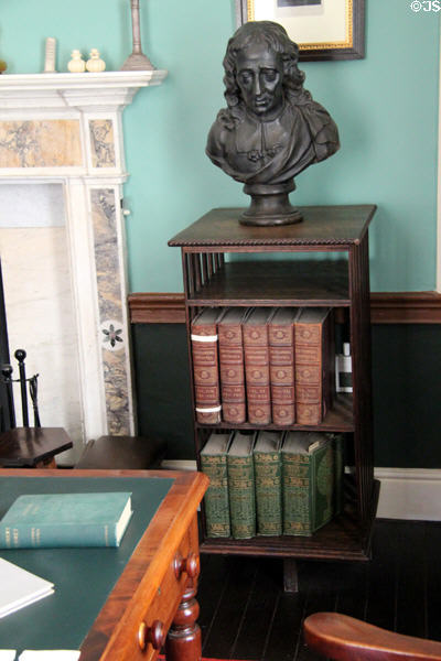 Bust on bookcase in Patrick Pearse's Office at Pearse Museum. Dublin, Ireland.