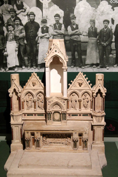 Model of Altar by Pearse & Son at Pearse Museum. Dublin, Ireland.