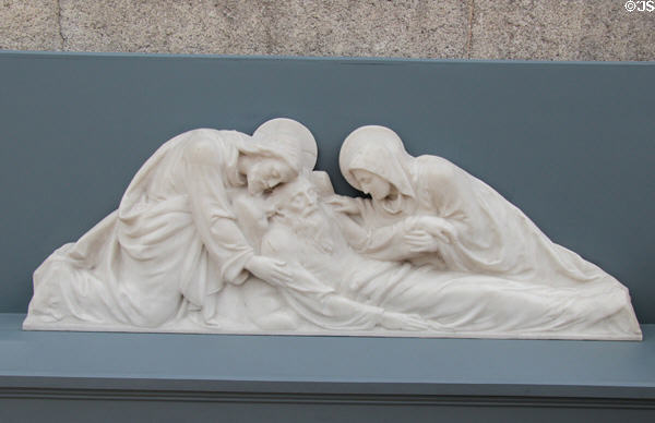 Death of St Joseph sculpture (1909) by William Pearse at Pearse Museum. Dublin, Ireland.