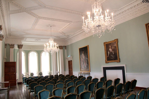 Ball room believed designed by Sir William Chambers at Rathfarnham Castle. Dublin, Ireland.
