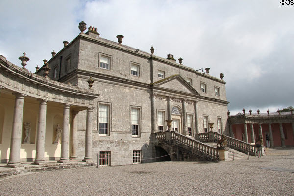 Palladian architecture of Russborough House restored as home of Sir Alfred & Lady Beit as their art gallery. Ireland.