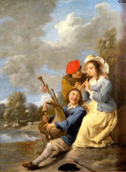 The Concert painting (17thC) by D. Teniers at Russborough House. Ireland.