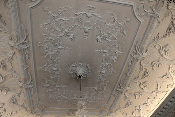 Ceiling by Lafranchini Brothers in the saloon at Russborough House. Ireland.