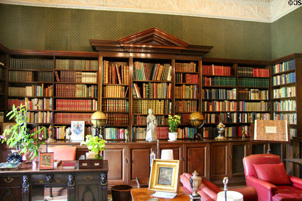 Library at Russborough House. Ireland.