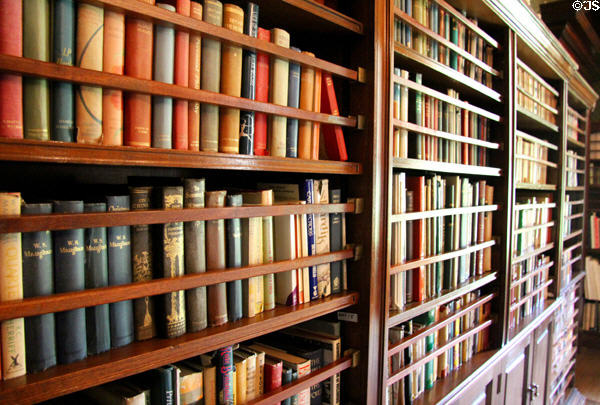 Library shelves at Russborough House. Ireland.