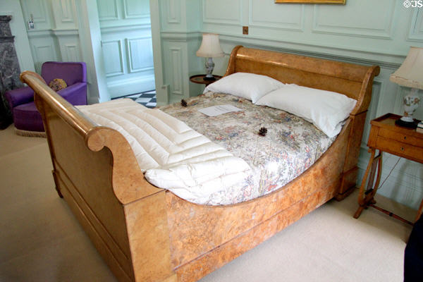 Sleigh bed at Russborough House. Ireland.