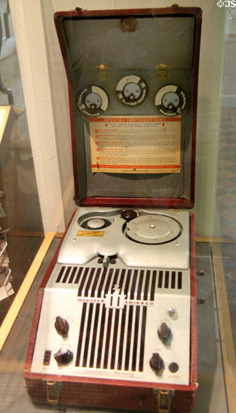 Webster Chicago wire audio recorder used by Sir Alfred Beit during (1950s) for dictation & recording house concerts at Russborough House. Ireland.