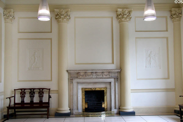 Neoclassical entrance hall at Dublin City Gallery. Dublin, Ireland.