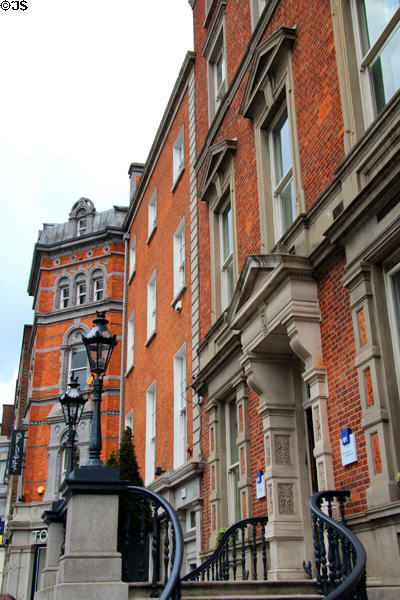 Brick buildings (6-9 St Stephen's Green). Dublin, Ireland.