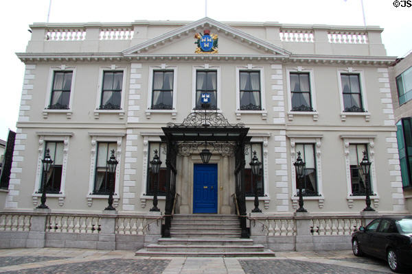 Mansion House on Dawson Street. Dublin, Ireland.