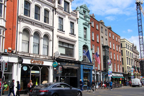 Dame St. streetscape. Dublin, Ireland.