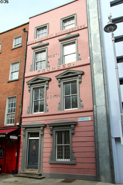 Sick & Indigent Roomkeepers Society building (1790) (outside Dublin Castle). Dublin, Ireland.