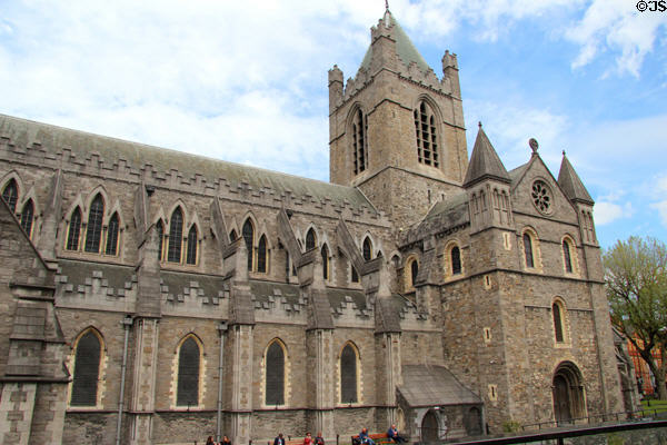 Gothic section of Christ Church Cathedral. Dublin, Ireland.