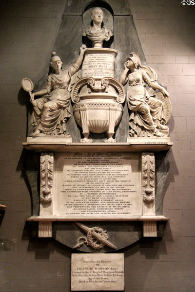Monument to lawyer John Ball (1813) at St Patrick's Cathedral. Dublin, Ireland.