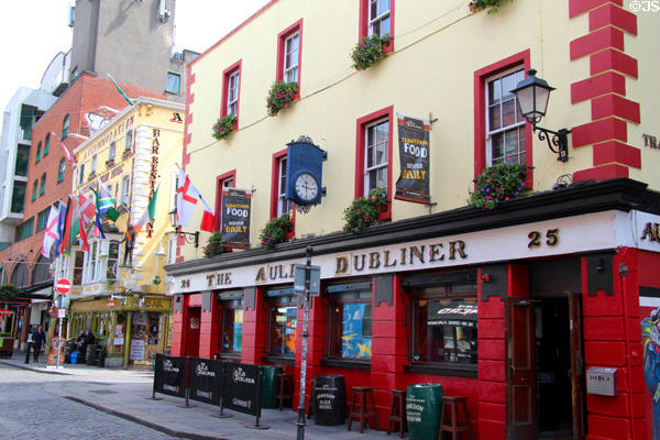 The Auld Dubliner at Temple Bar. Dublin, Ireland.