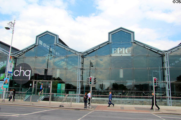 Front facade of Irish Emigration Museum (EPIC). Dublin, Ireland.