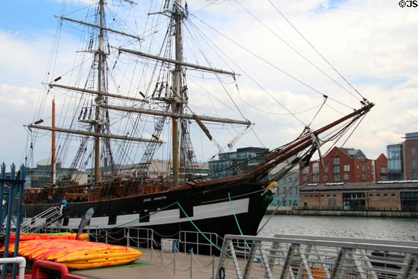 Bow of Jeanie Johnstone Tall Ship. Dublin, Ireland.