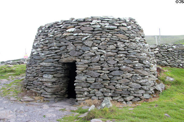 Beehive hut reconstructed on Dingle Peninsula. Ireland.