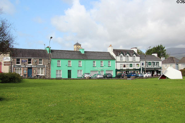 South Square in village of Sneem on Ring of Kerry. Sneem, Ireland.