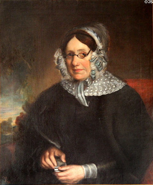 Portrait believed to be of Euphemia 'Effie' O'Connell née Matthews (1845), a distant relation of the Derrynane O'Connells, at Derrynane House. Ireland.